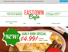 Tablet Screenshot of eastowncafe.com